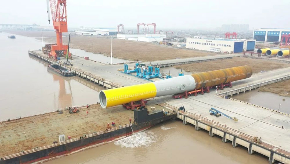 华润电力苍南1#海上风电项目首桩发运 华润电力苍南1#海上风电项目首桩发运