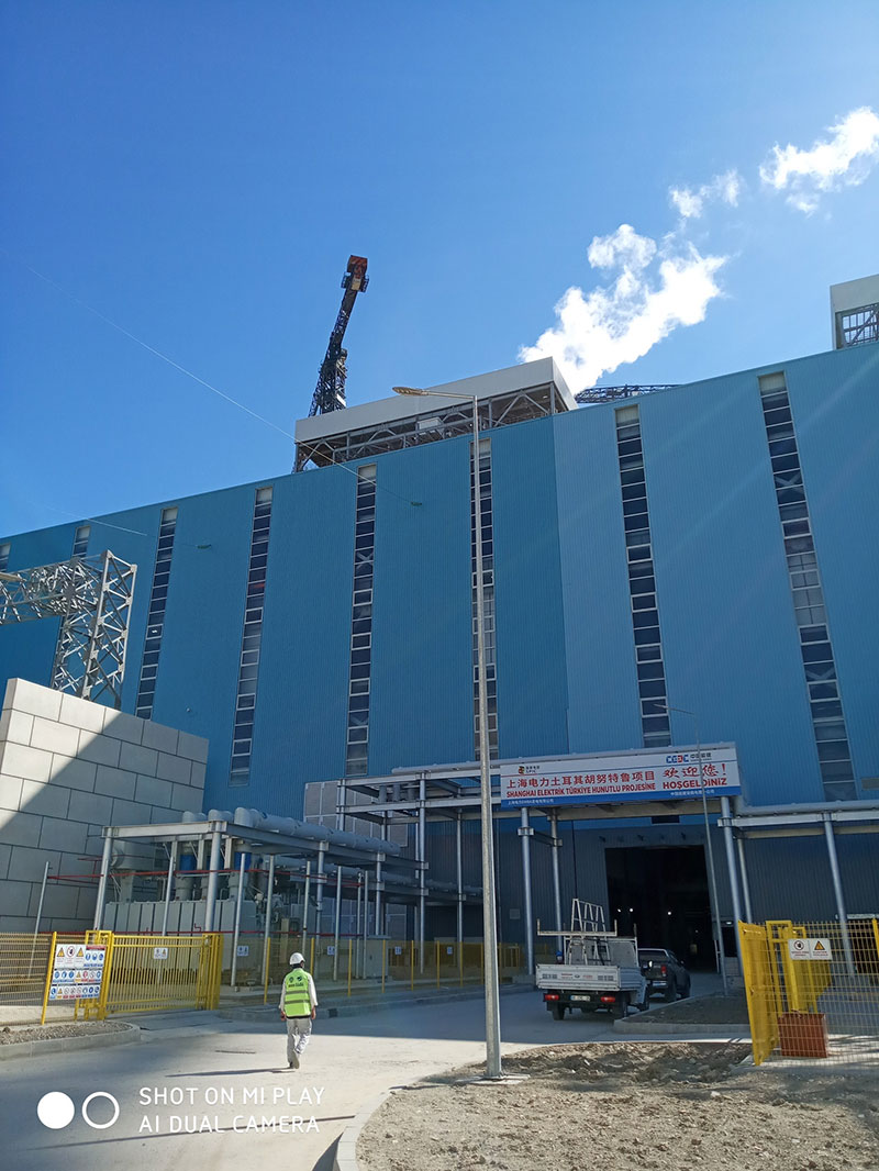 土耳其胡努特鲁燃煤电厂工程一号机组锅炉点火冲管顺利完成 土耳其胡努特鲁燃煤电厂工程一号机组锅炉点火冲管顺利完成