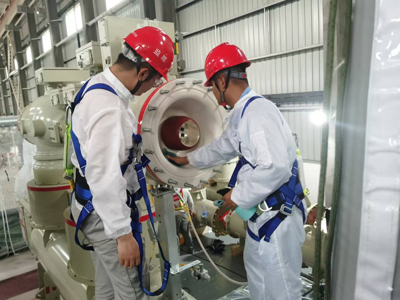 衡阳换流站500kV GIS耐压及局部放电试验一次顺利通过 衡阳换流站500kV GIS耐压及局部放电试验一次顺利通过