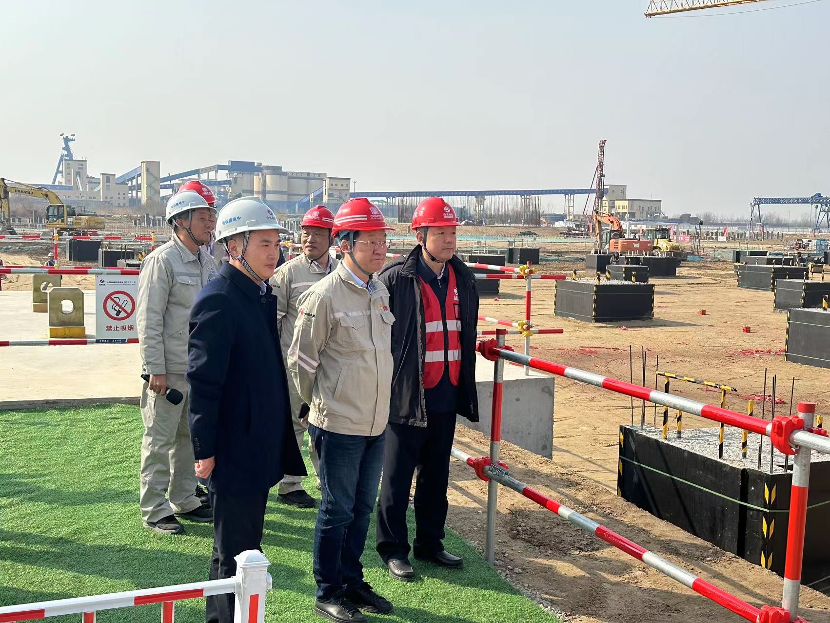 张恒董事长到大唐郓城630℃超超临界二次再热国家电力示范项目检查指导工作 张恒董事长到大唐郓城630℃超超临界二次再热国家电力示范项目检查指导工作